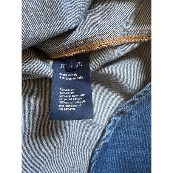 Khaite Jinn Denim Shirt Jacket Shacket 2024 Jeans Women's 2 Oversized Archer - Picture 5 of 8